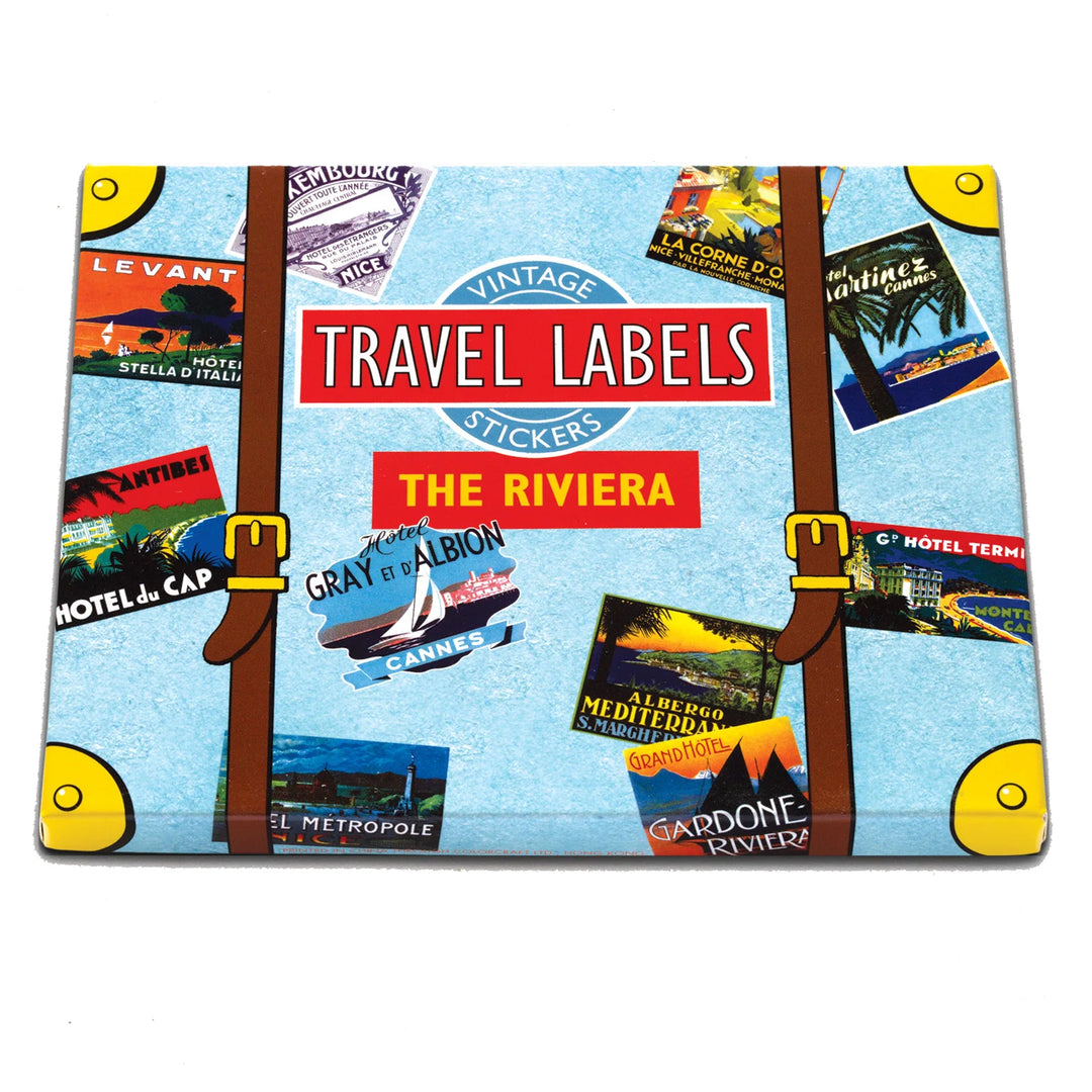 The Riviera Vintage Luggage Label Stickers