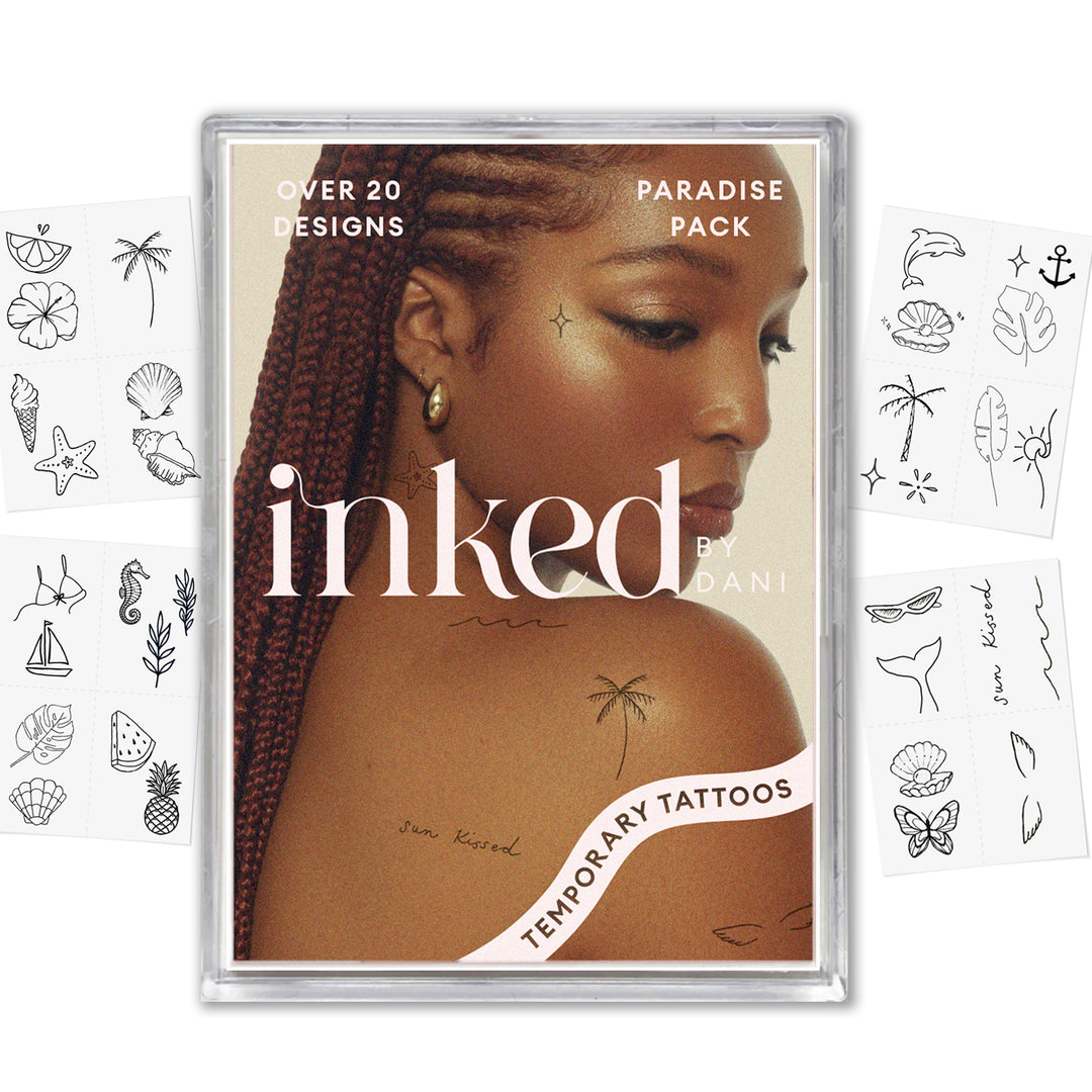 Paradise Temporary Tattoo Pack