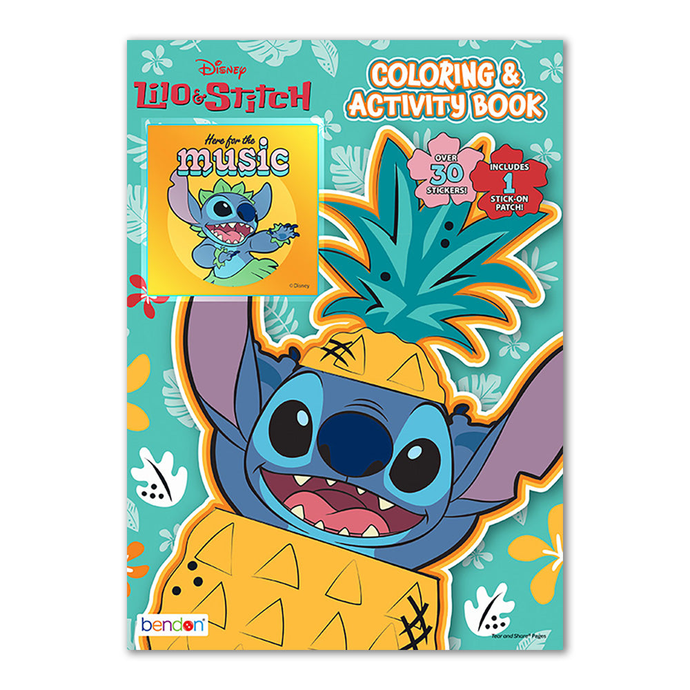 Disney Lilo & Stitch Coloring And Activity Book with Stickers And Patch