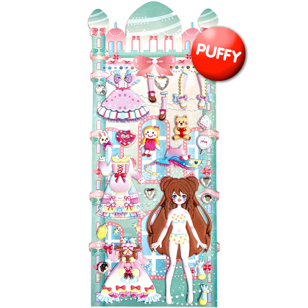 Dress Up Puffy Stickers