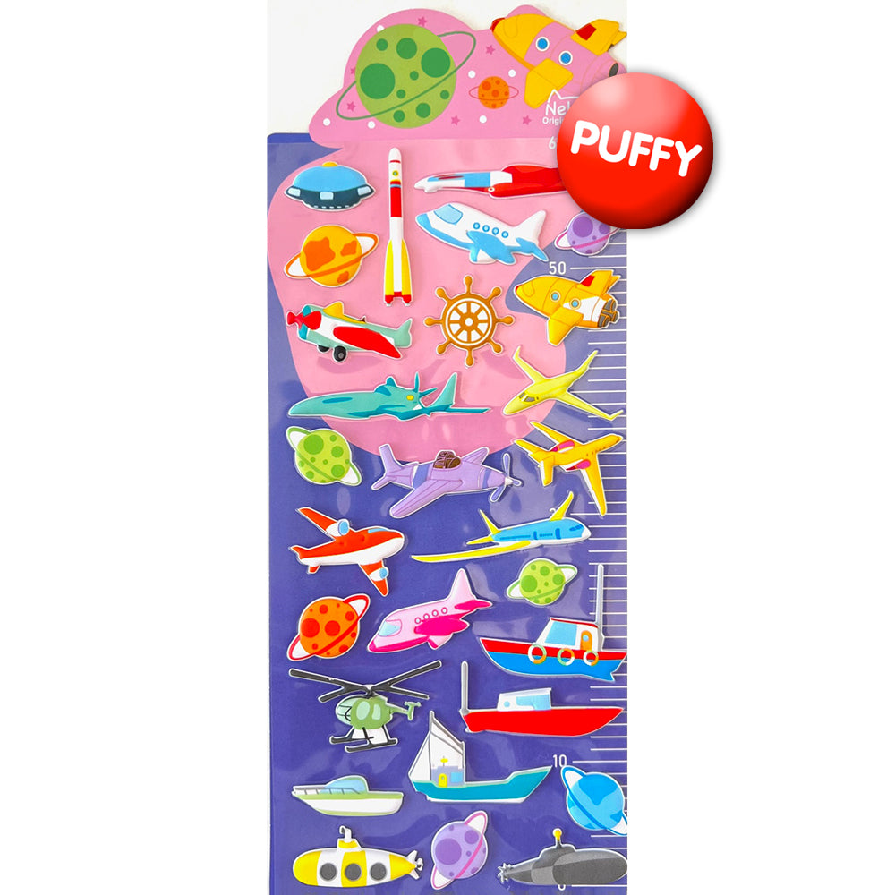 Sea, Sky & Space Puffy Stickers