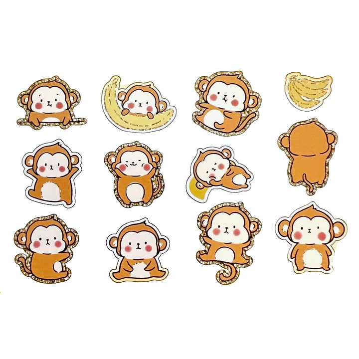 Monkey Epoxy Stickers Bag