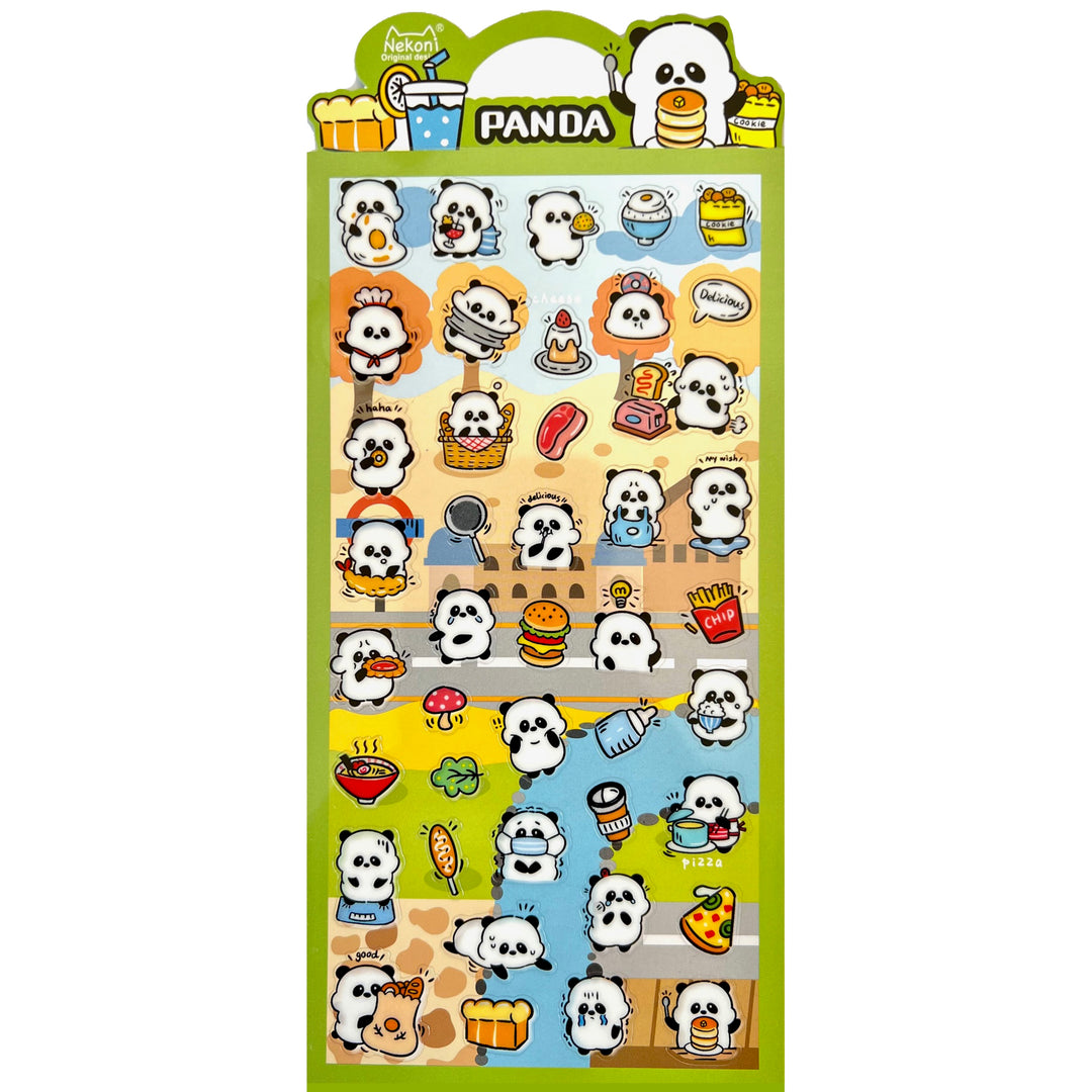 Panda Lunch Stickers