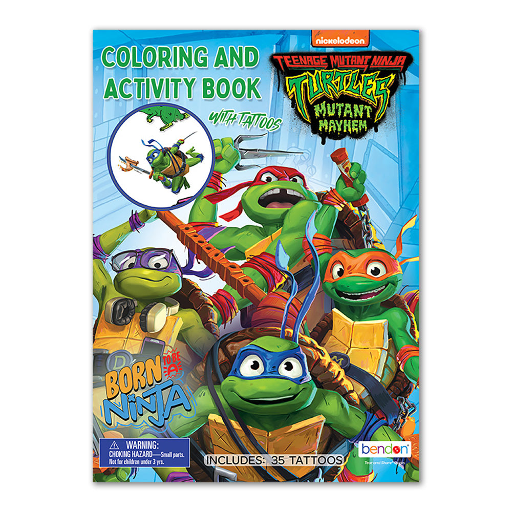 Teenage Mutant Ninja Turtles Coloring And Activity Book with Tattoos