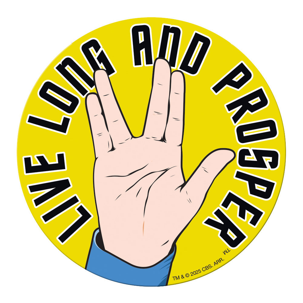Star Trek Live Long and Prosper Vinyl Sticker Decal