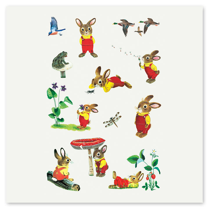 I Am A Bunny Tattly Temporary Tattoo Sheets by Richard Scarry