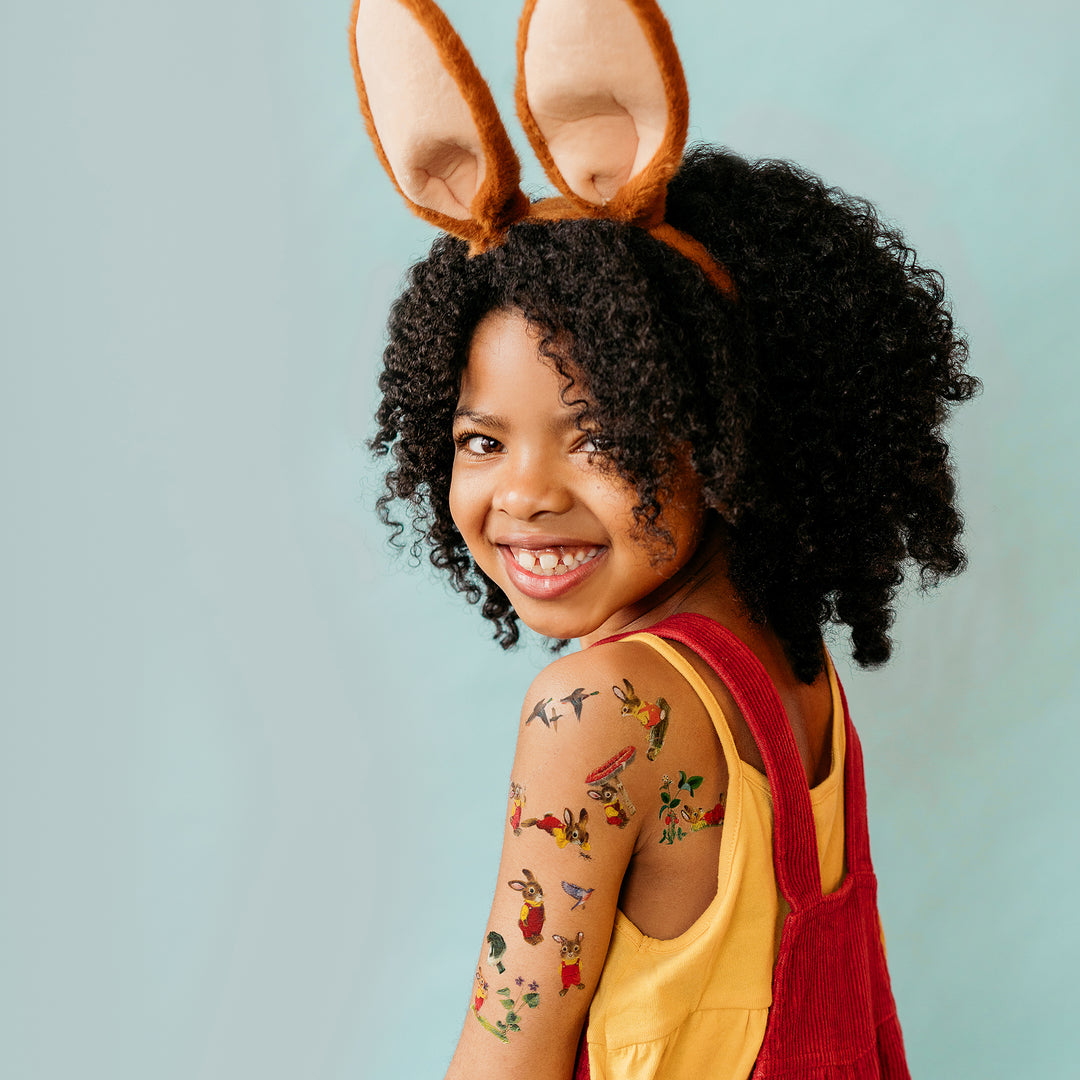 I Am A Bunny Tattly Temporary Tattoos by Richard Scarry On A Child's Arm