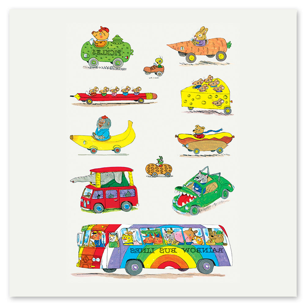 Things That Go Tattly Temporary Tattoo Sheets by Richard Scarry