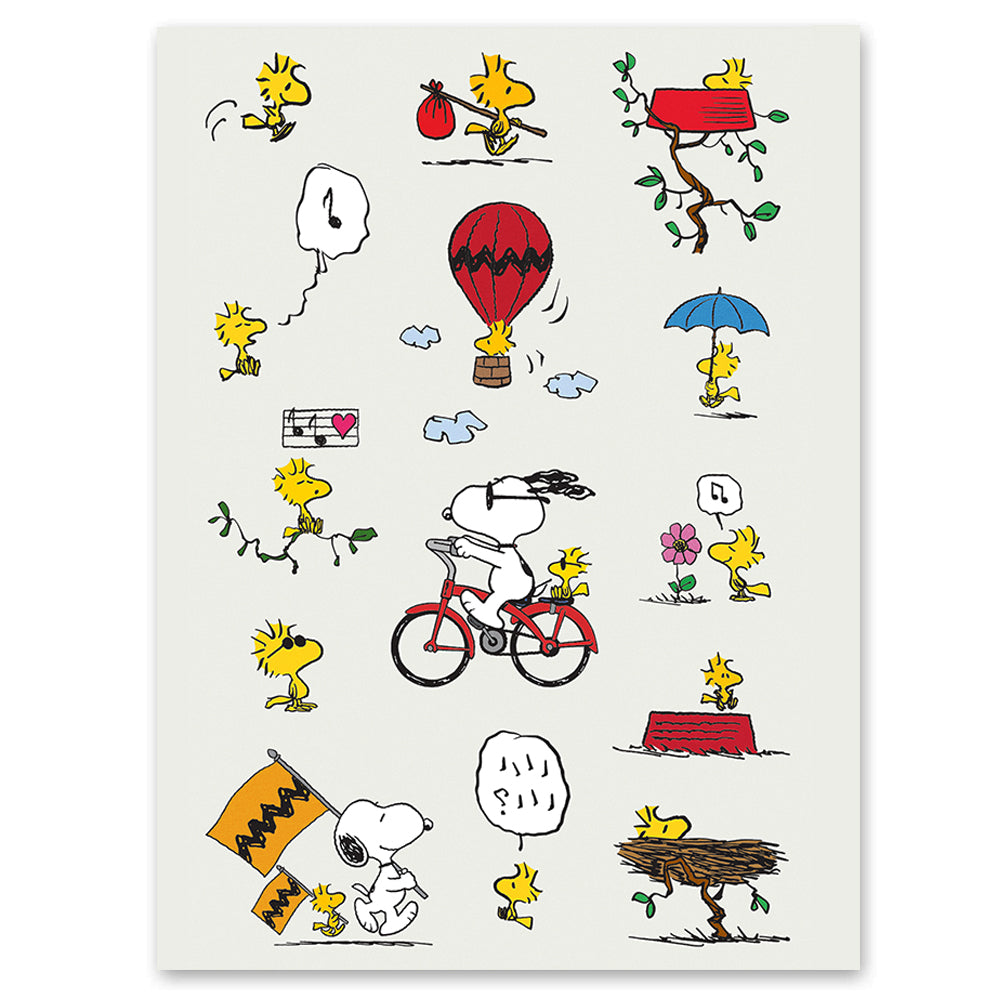 Peanuts Woodstock Tattly Temporary Tattoos Sheets