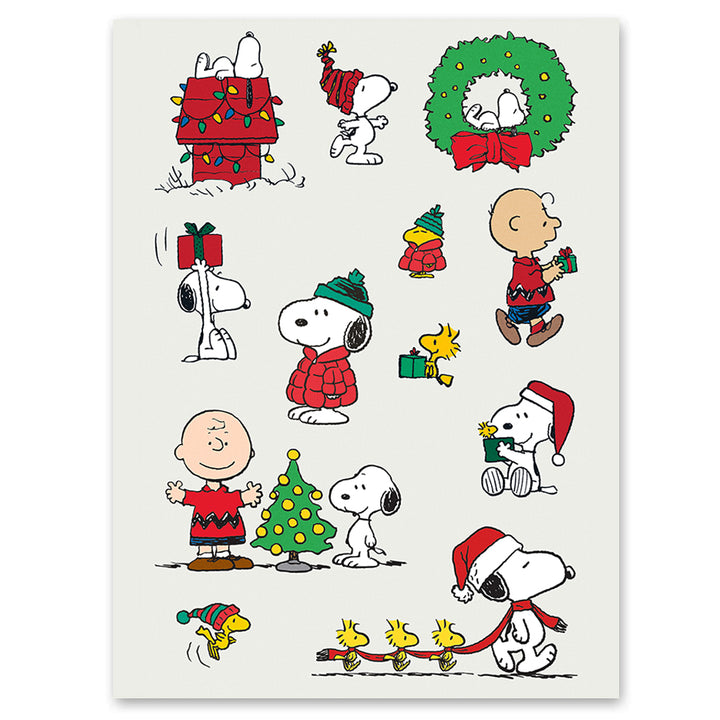 Peanuts Holiday Tattly Temporary Tattoos Sheets