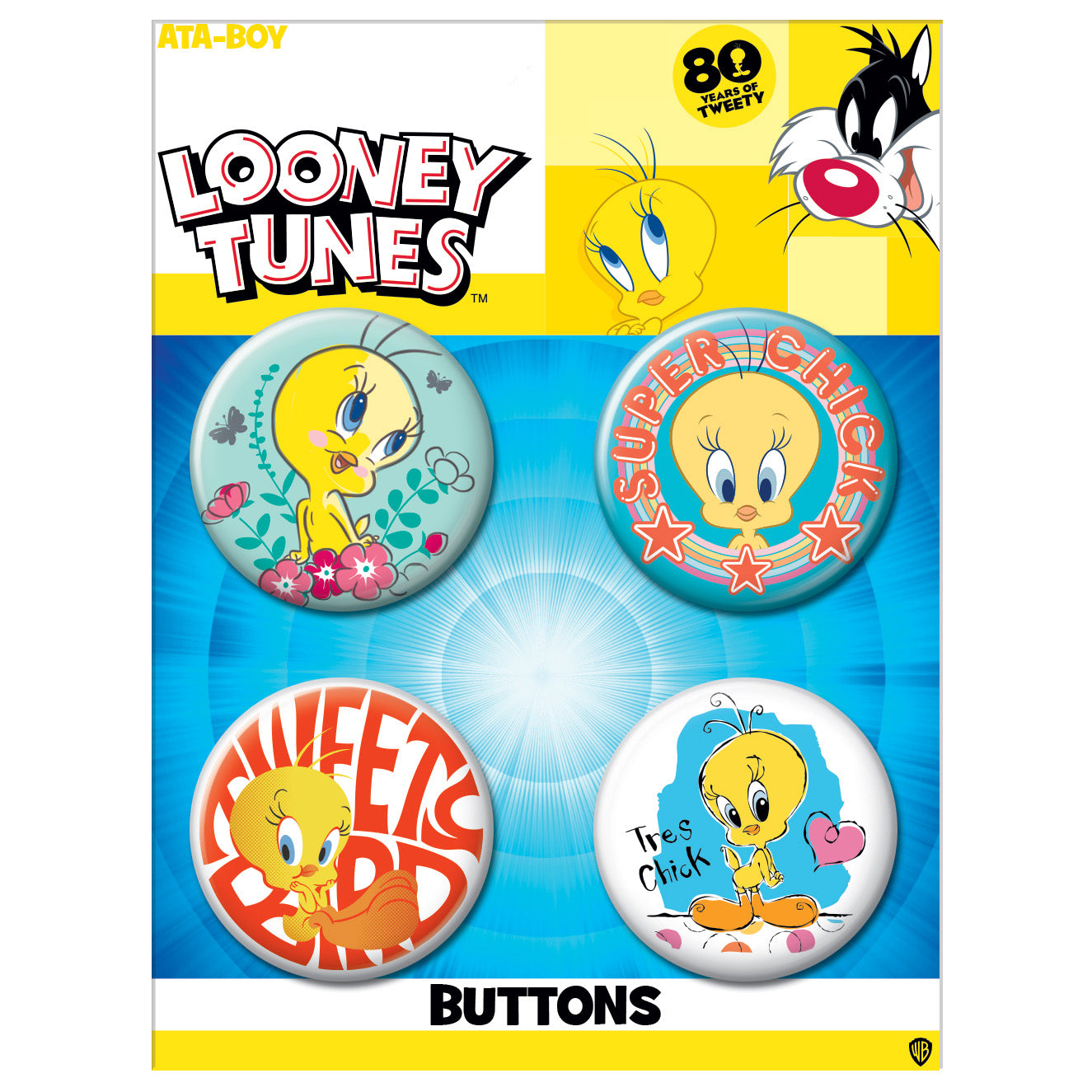 Looney Tunes Tweety Button Set – Sticker Planet