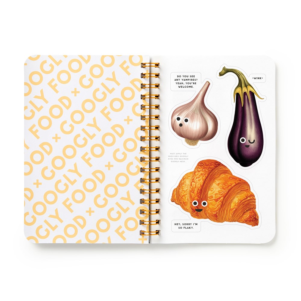 Googly Food Sticker Book Interior Sample Page