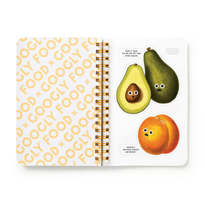 Googly Food Sticker Book Interior Sample Page