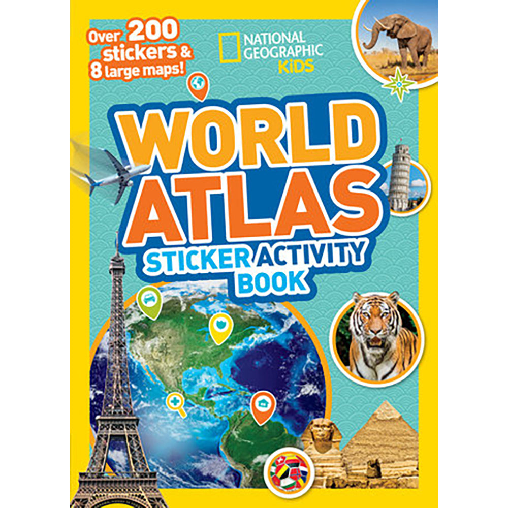 National Geographic World Atlas Sticker Activity Book Sticker Planet National geographic world atlas sticker activity book sticker planet