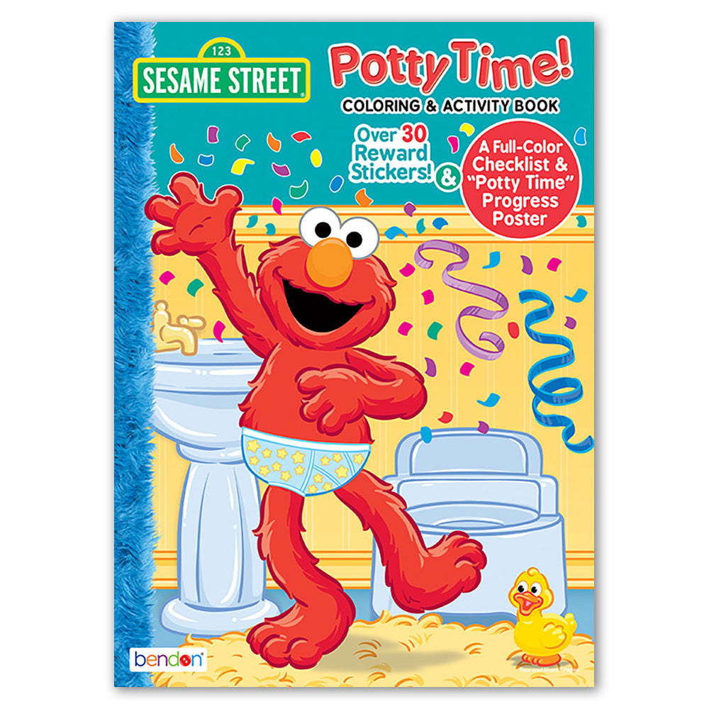 Sesame Street Potty Time Coloring And Activity Book with Stickers