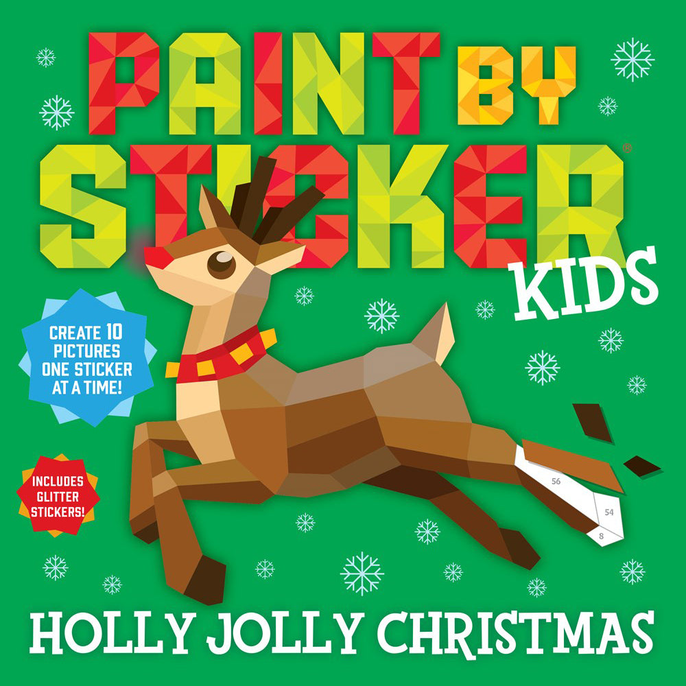 Holly Jolly Christmas Paint by Sticker Book