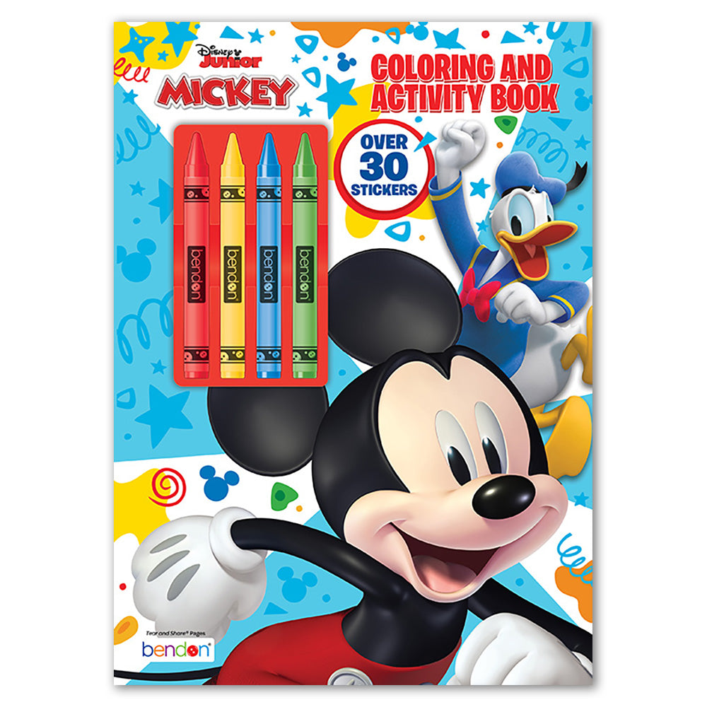 Mickey Mouse Coloring And Activity Book with Stickers