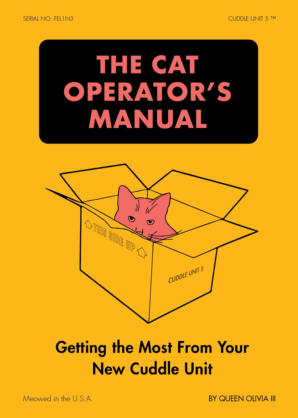 The Cat Operator's Manual Book With A Page Of Stickers