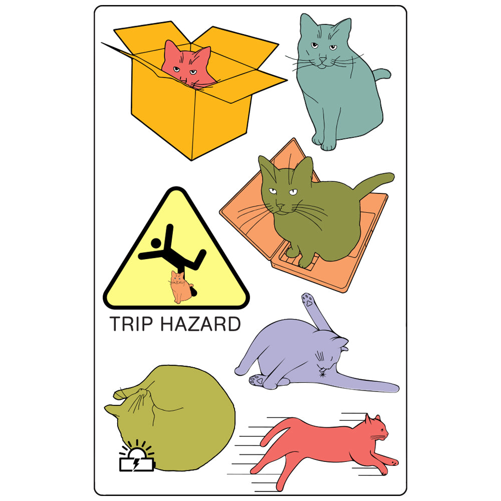 The Cat Operator's Manual Page of Stickers