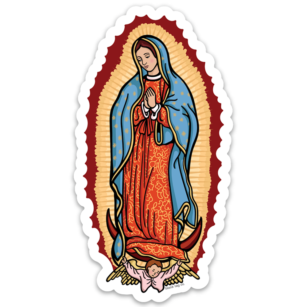 The Virgen de Guadalupe Vinyl Sticker Decal