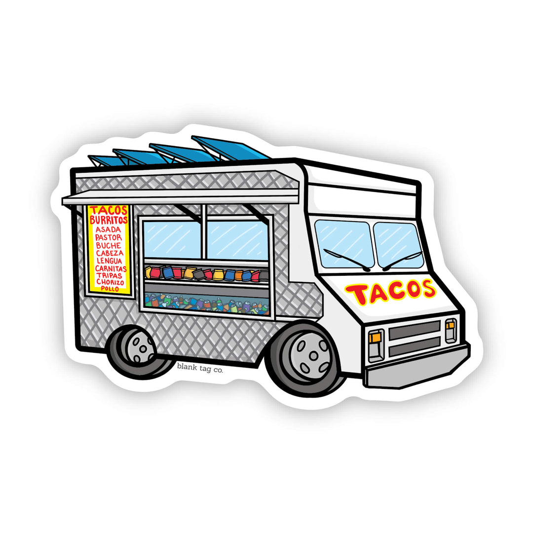 The Taco Truck Vinyl Sticker Decal