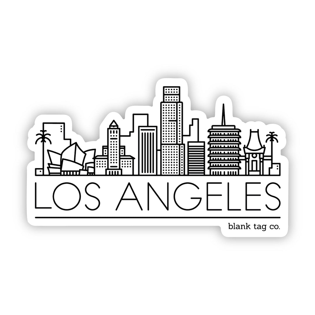 Los Angeles Skyline Vinyl Sticker Decal