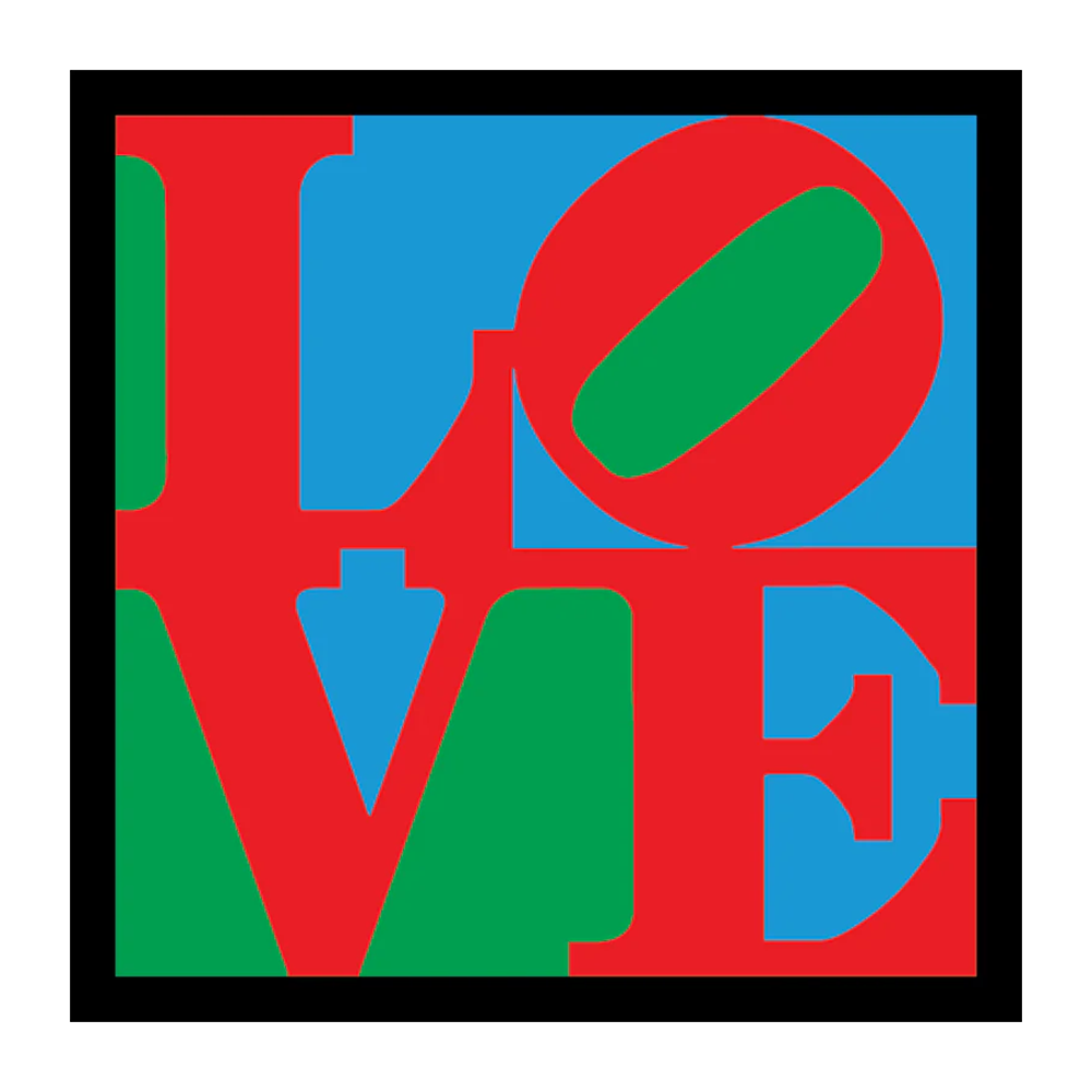 Robert Indiana LOVE Vinyl Sticker Decal