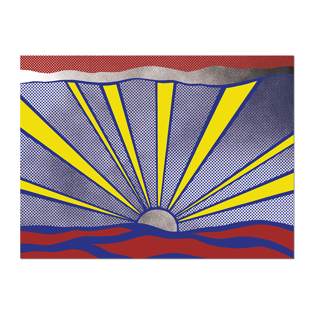 Roy Lichtenstein's Sunrise Vinyl Sticker Decal