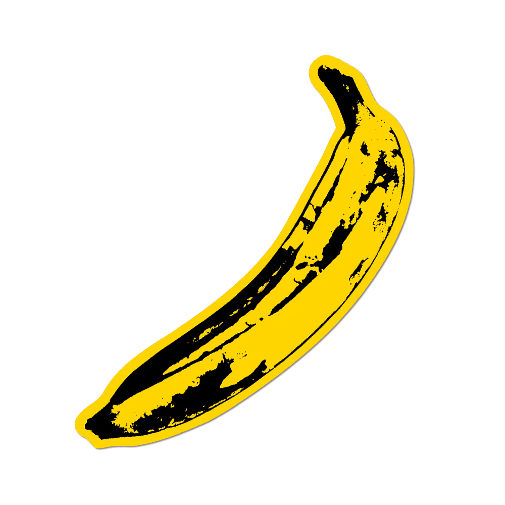 Andy Warhol Big Banana Vinyl Sticker Decal