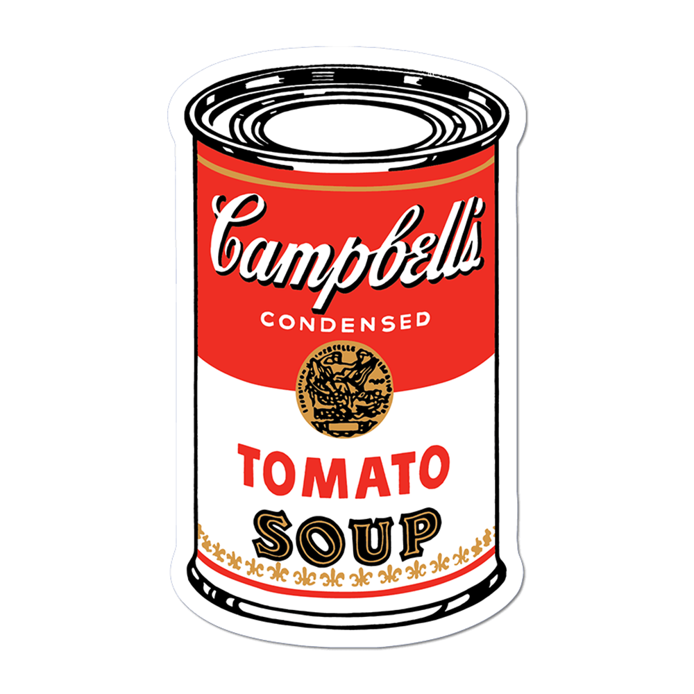 Andy Warhol Campbell Soup Can Vinyl Sticker Decal