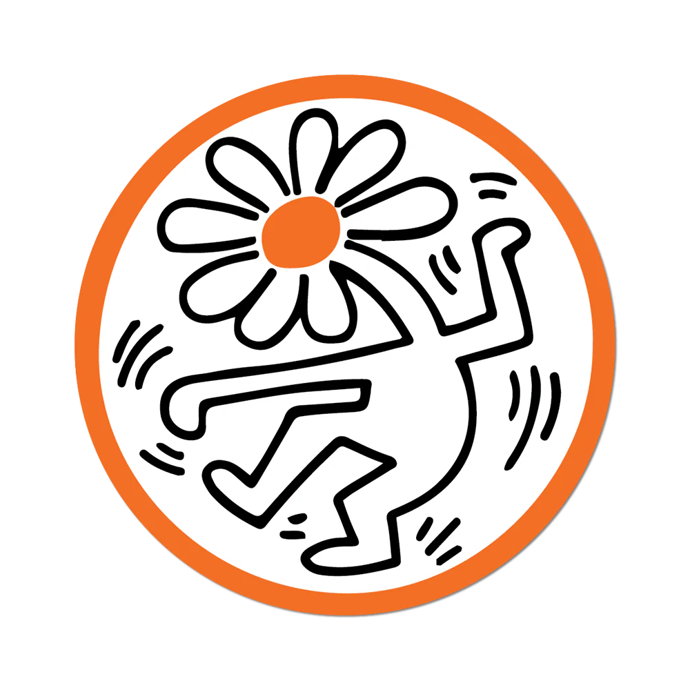 Keith Haring Flower Vinyl Sticker Decal