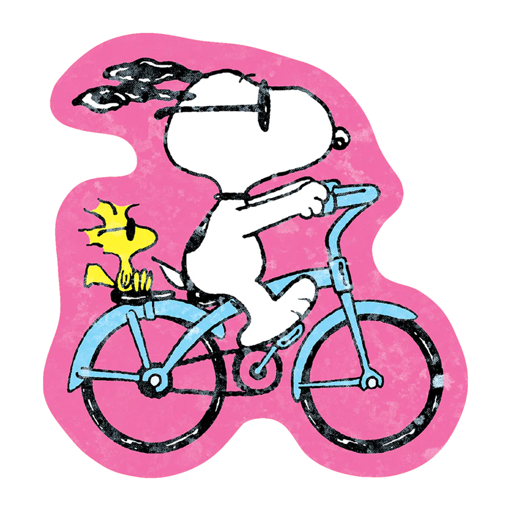 Peanuts Biking Buds Vinyl Sticker Decal