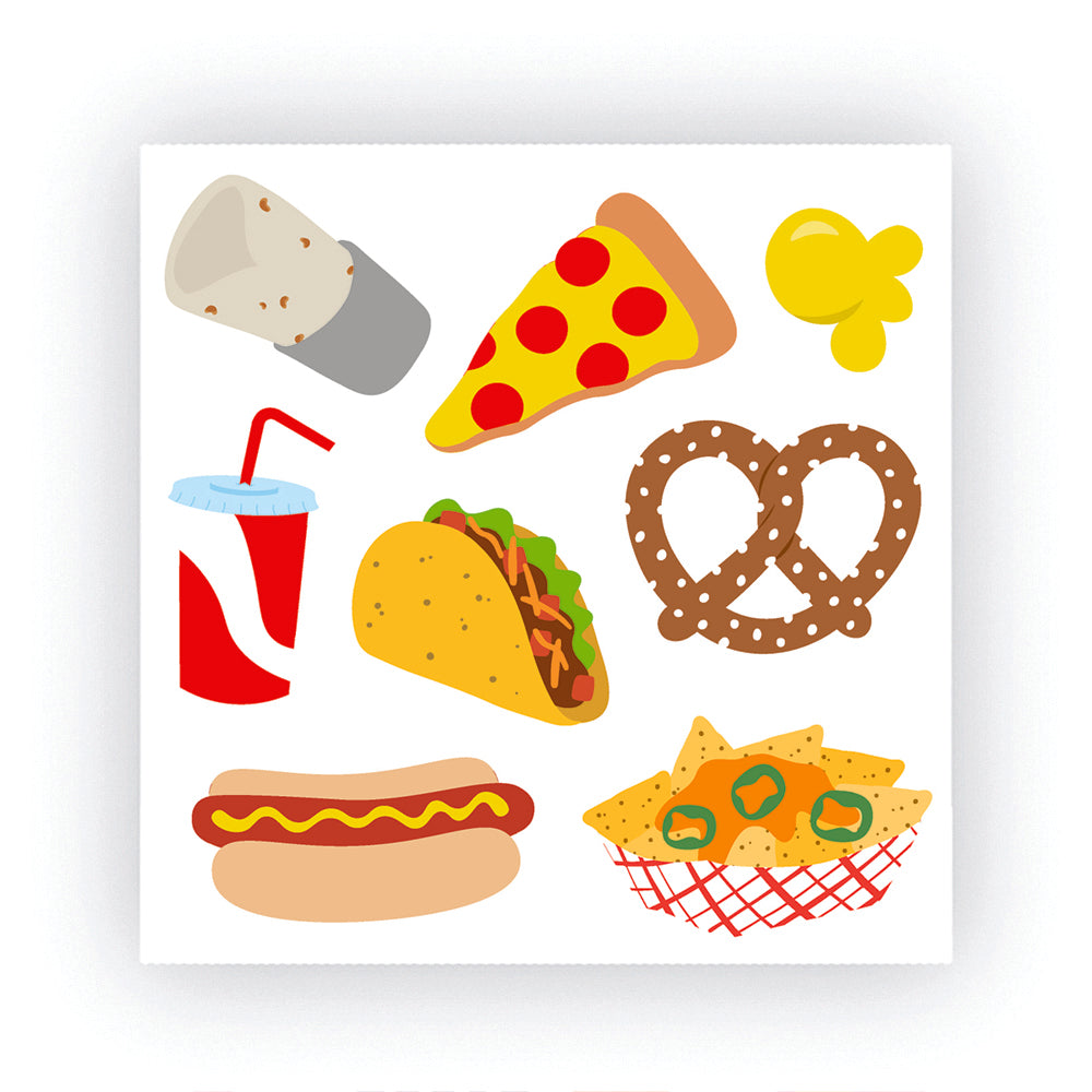 Sporting Snacks Stickers