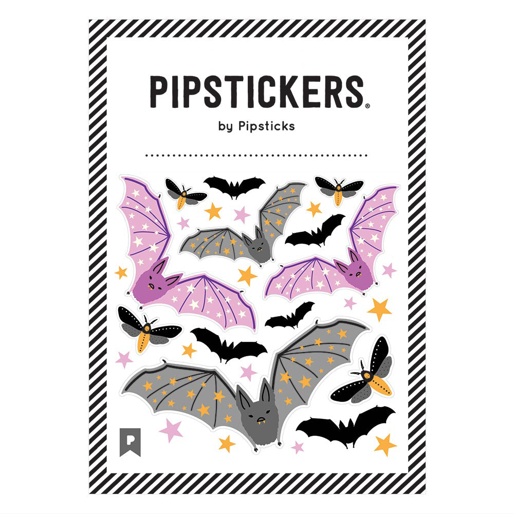 Bats Moths Fuzzy Stickers