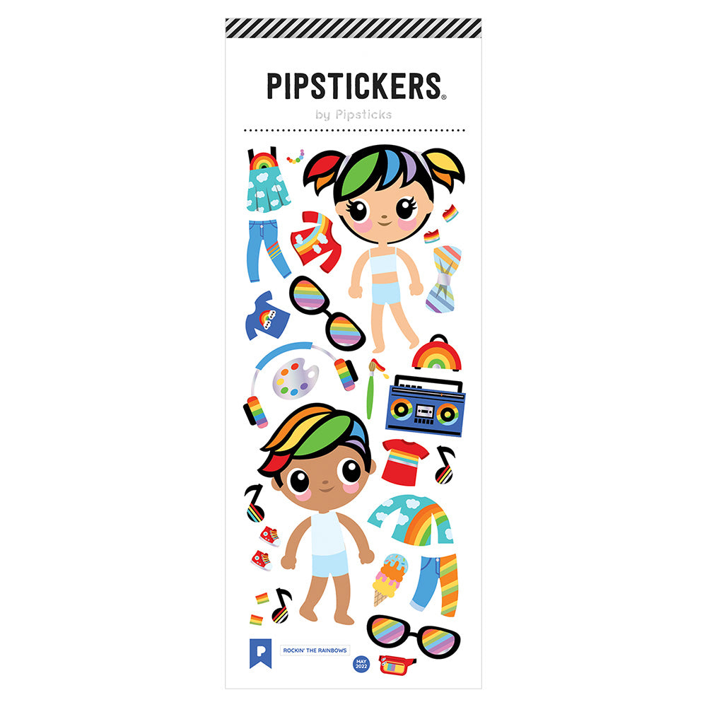 Rocking Rainbow Dress Up Stickers