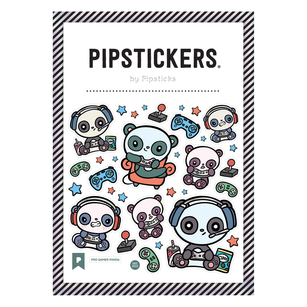 Pro Gamer Panda Stickers