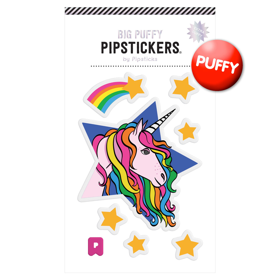 Big Puffy Starry Unicorn Sticker