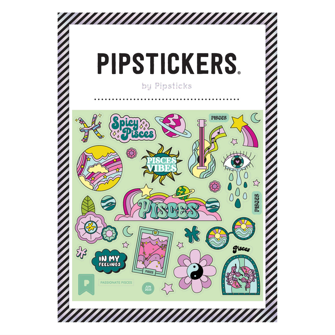 Passionate Pisces Glow In The Dark Stickers