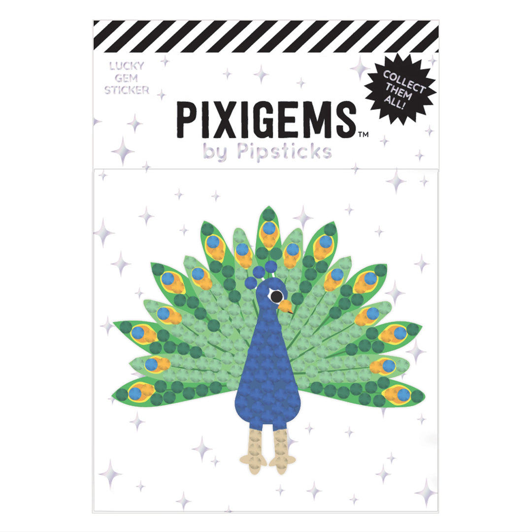 Pinky Peacock Pixigem Sticker