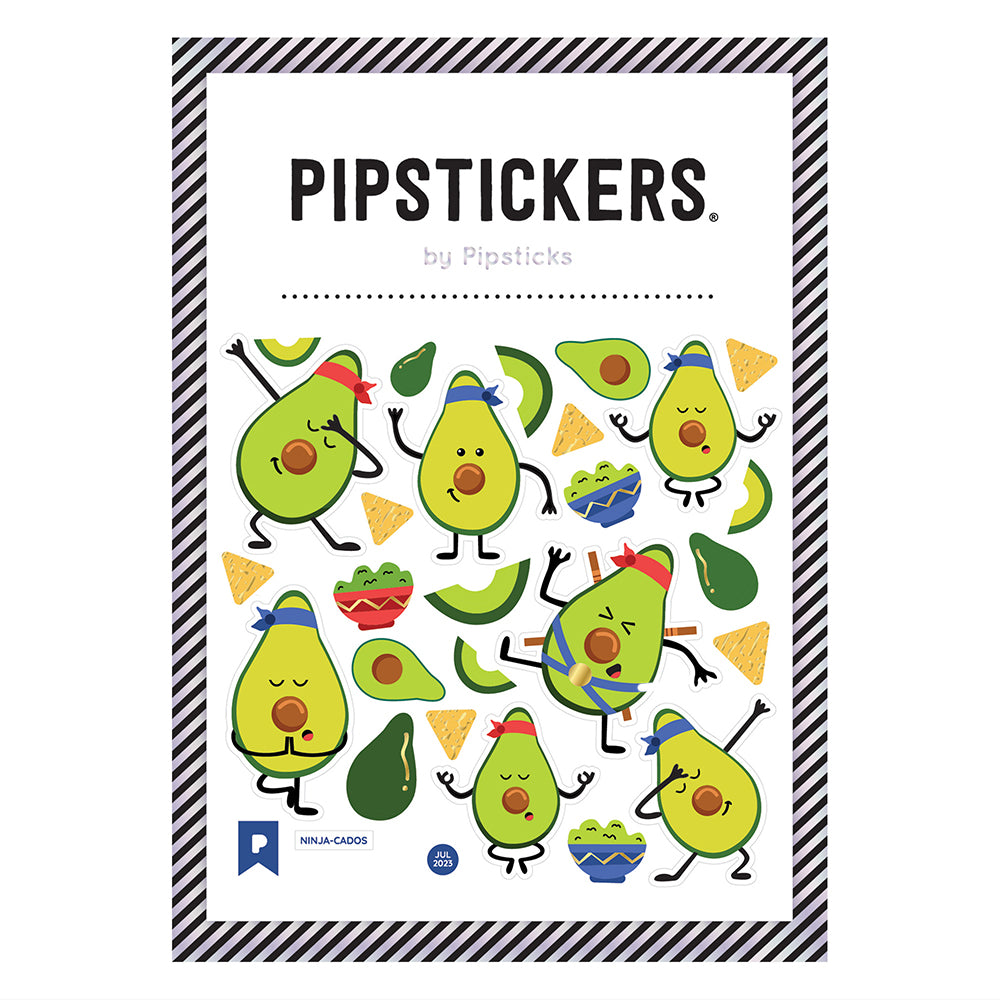 Ninja-cados Avocado Stickers