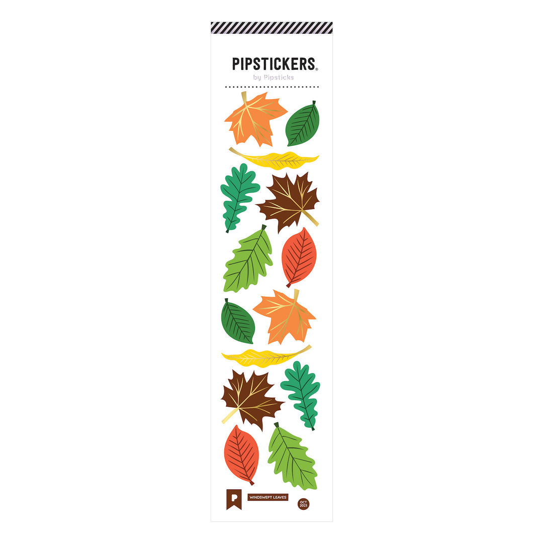 Windswept Leaves Stickers