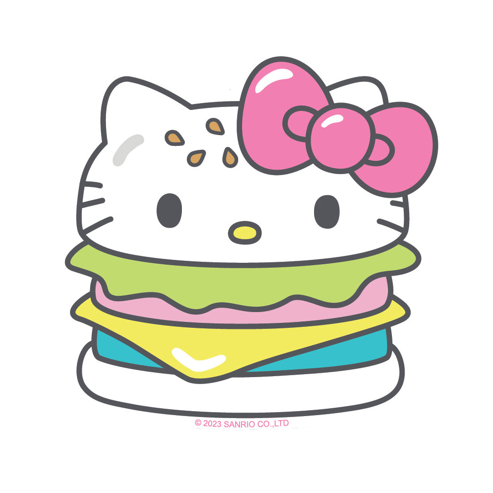 Hello Kitty Burger Vinyl Sticker Decal