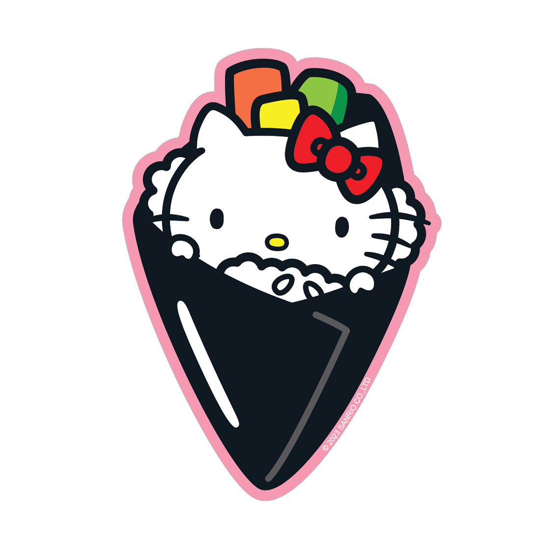 Hello Kitty Hand Roll Vinyl Sticker Decal – Sticker Planet