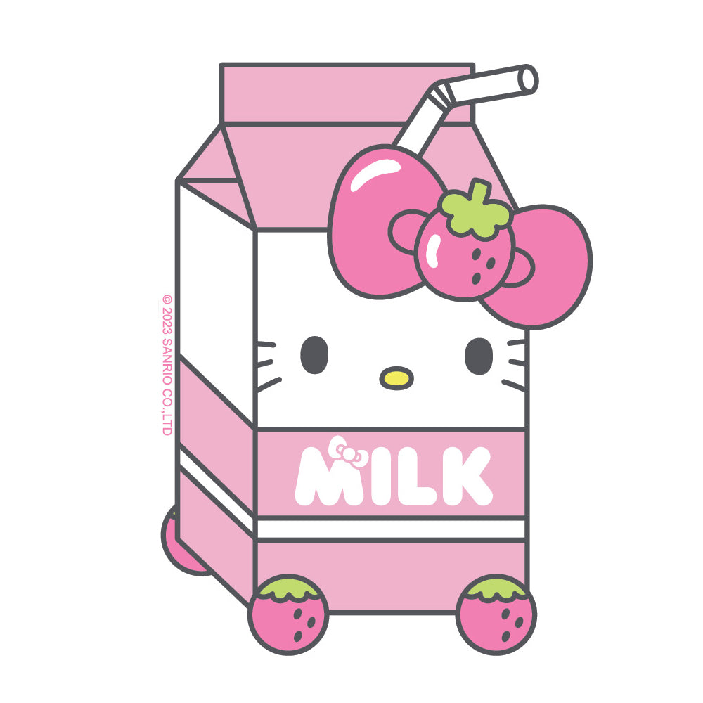 Hello Kitty Strawberry Milk Vinyl Sticker Decal