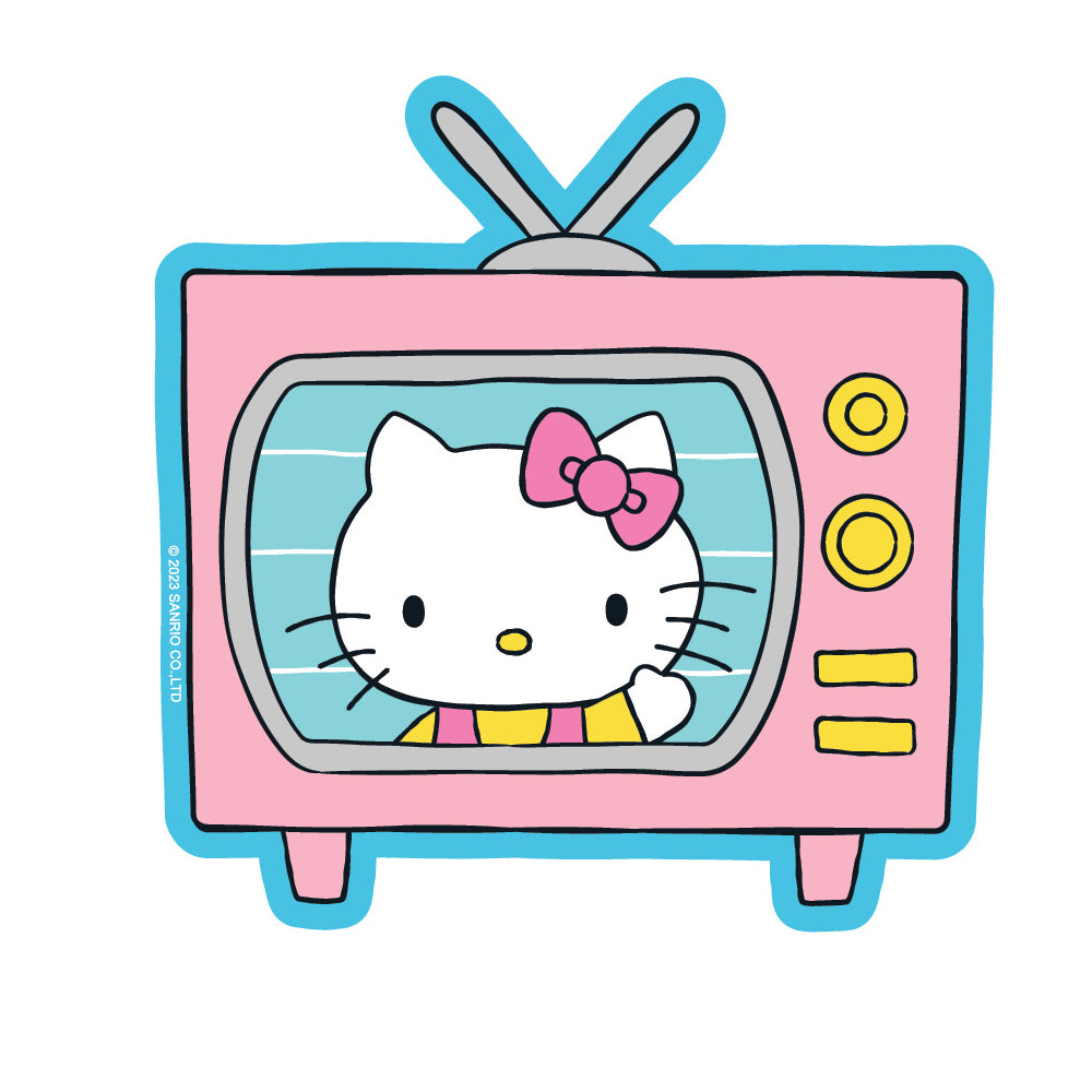 Hello Kitty TV Star Vinyl Sticker Decal