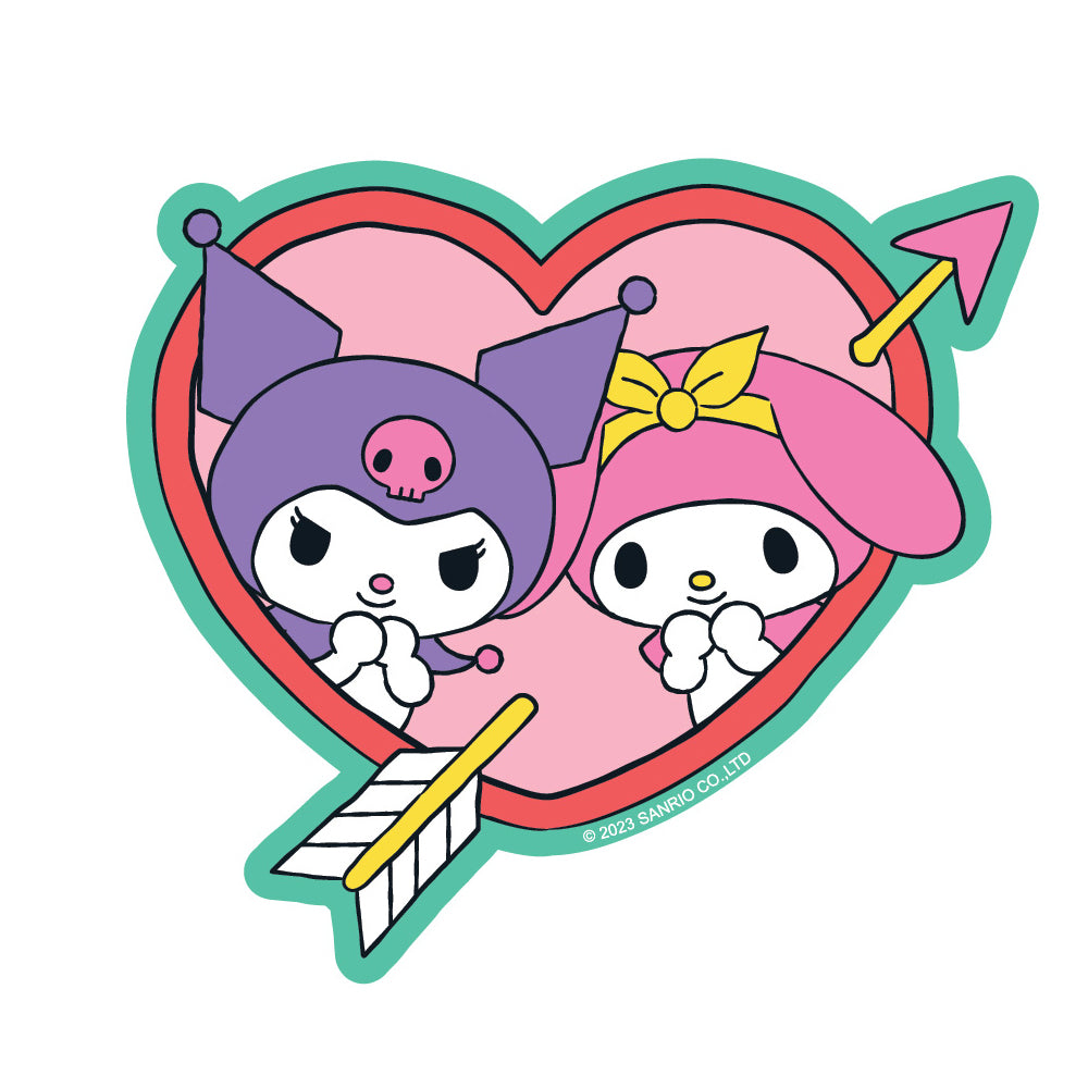 Kuromi And My Melody Sweethearts Vinyl Sticker Decal