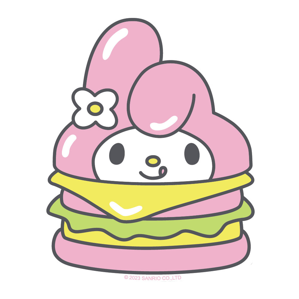 My Melody Burger Vinyl Sticker Decal