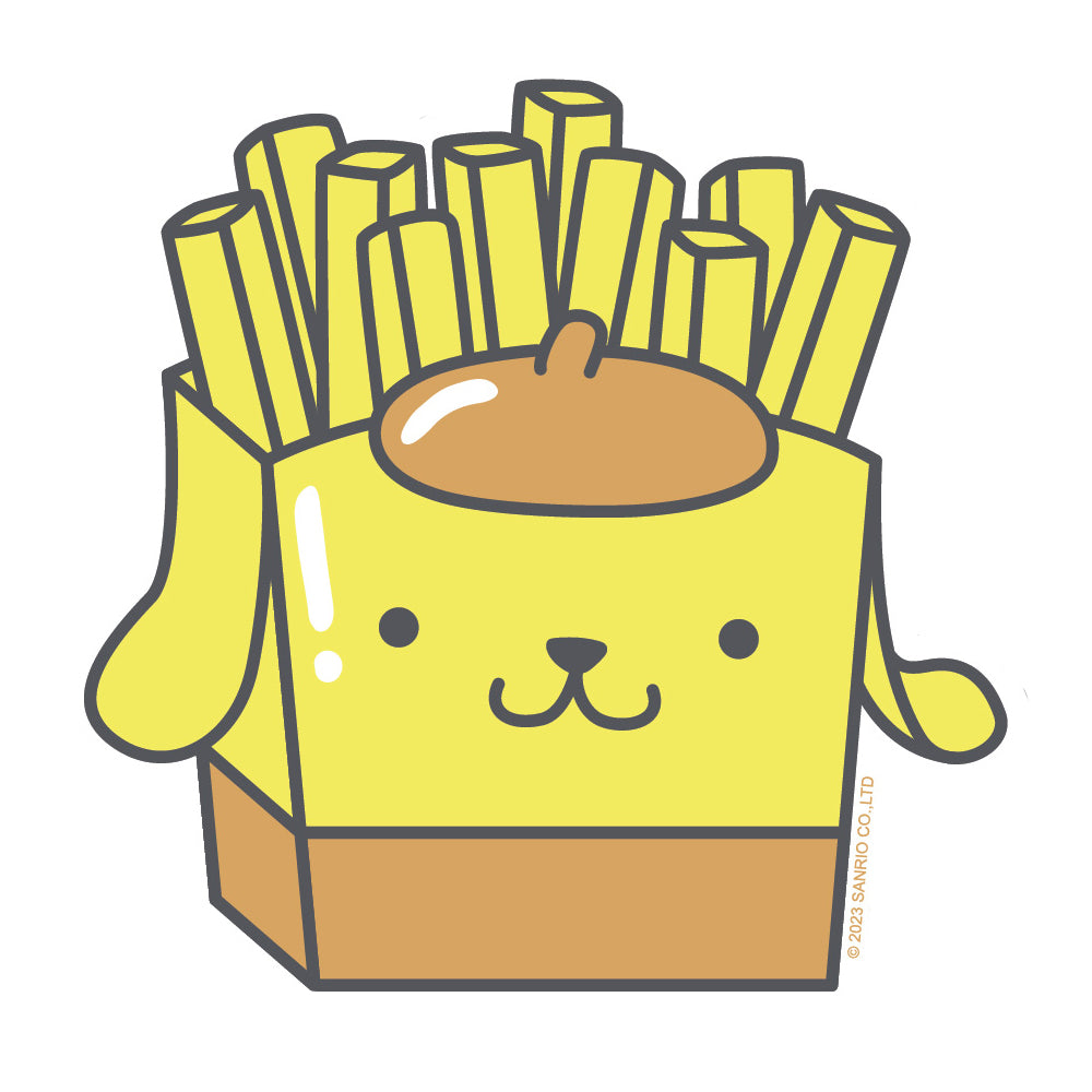 Pompompurin Fries Vinyl Sticker Decal