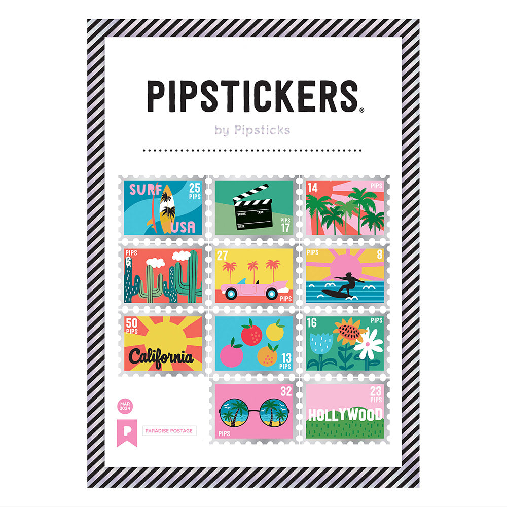 Paradise Postage Stamp Stickers