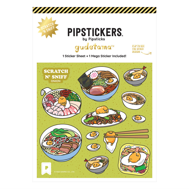 Gudetama Ramen Adventure Scratch And Sniff Stickers